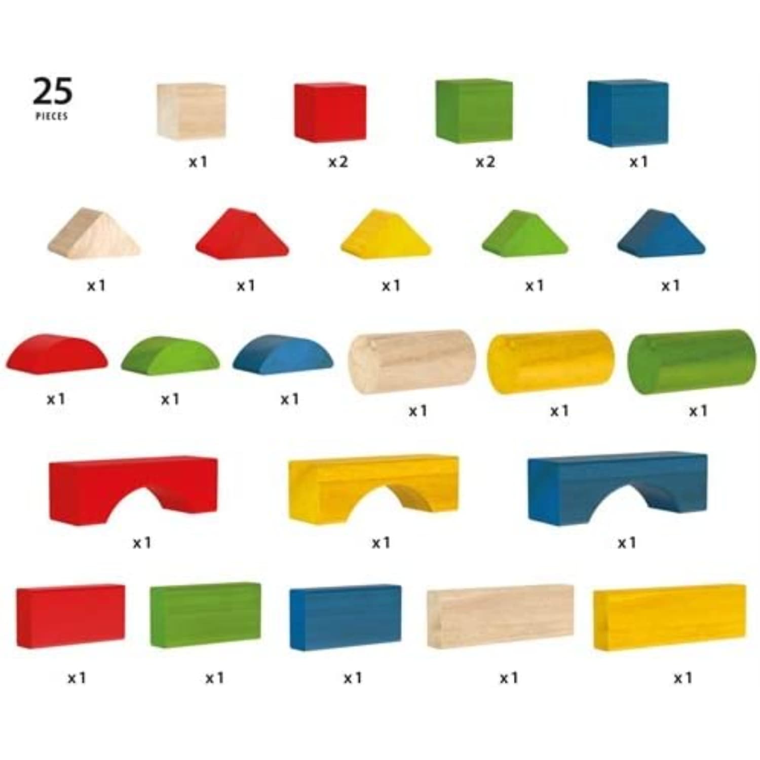 BRIO カラーつみき 25ピース 木製玩具 おもちゃ 正規輸入品_2