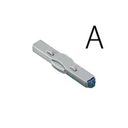 柄付ゴム印 連結式 アルファベット ゴシック体　4号　単品 柄付ゴム印連結式単品　英字ゴシック体4号　A