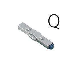 柄付ゴム印 連結式 アルファベット ゴシック体　4号　単品 柄付ゴム印連結式単品　英字ゴシック体4号　Q