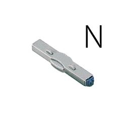 柄付ゴム印 連結式 アルファベット ゴシック体　1号　単品 柄付ゴム印連結式単品　英字ゴシック体1号　N