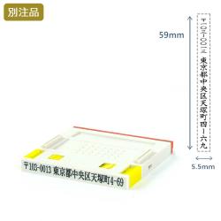 組み合わせ印3号(5.5×59mm)  プッシュオフ【別注ゴム印】タテ_1