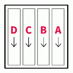社印(21×21mm)  MDF【別注ゴム印】　 4行タイプ