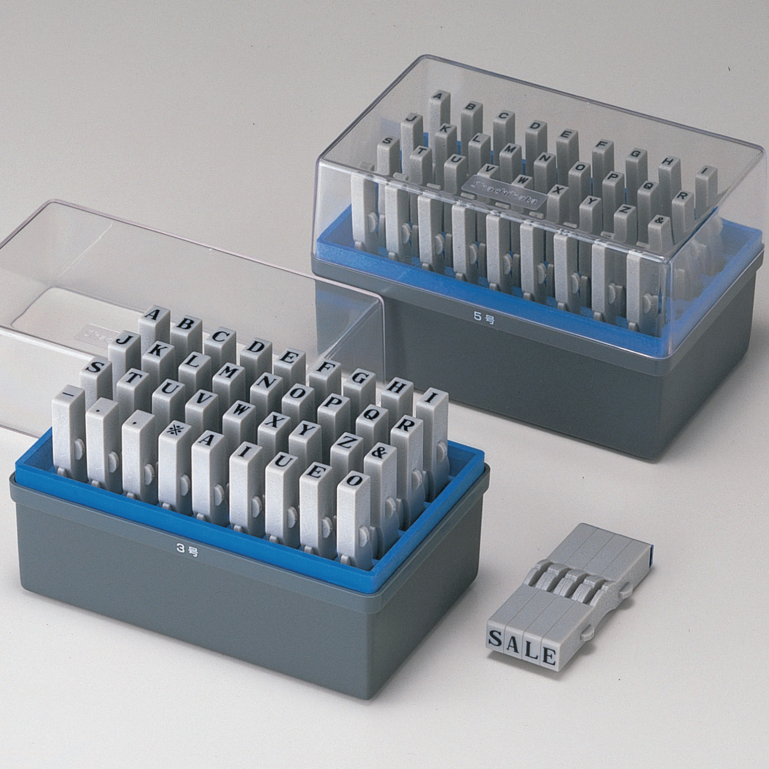 柄付ゴム印 連結式 アルファベット ゴシック体　2号　単品_2