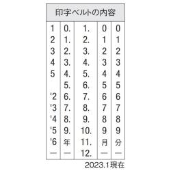 日付印 イラストデーターネームEX15号 キャップ式 レッド【別注品】_4