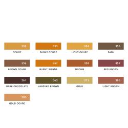 Artline 色鉛筆 LIBERIO 茶・黄土系_2