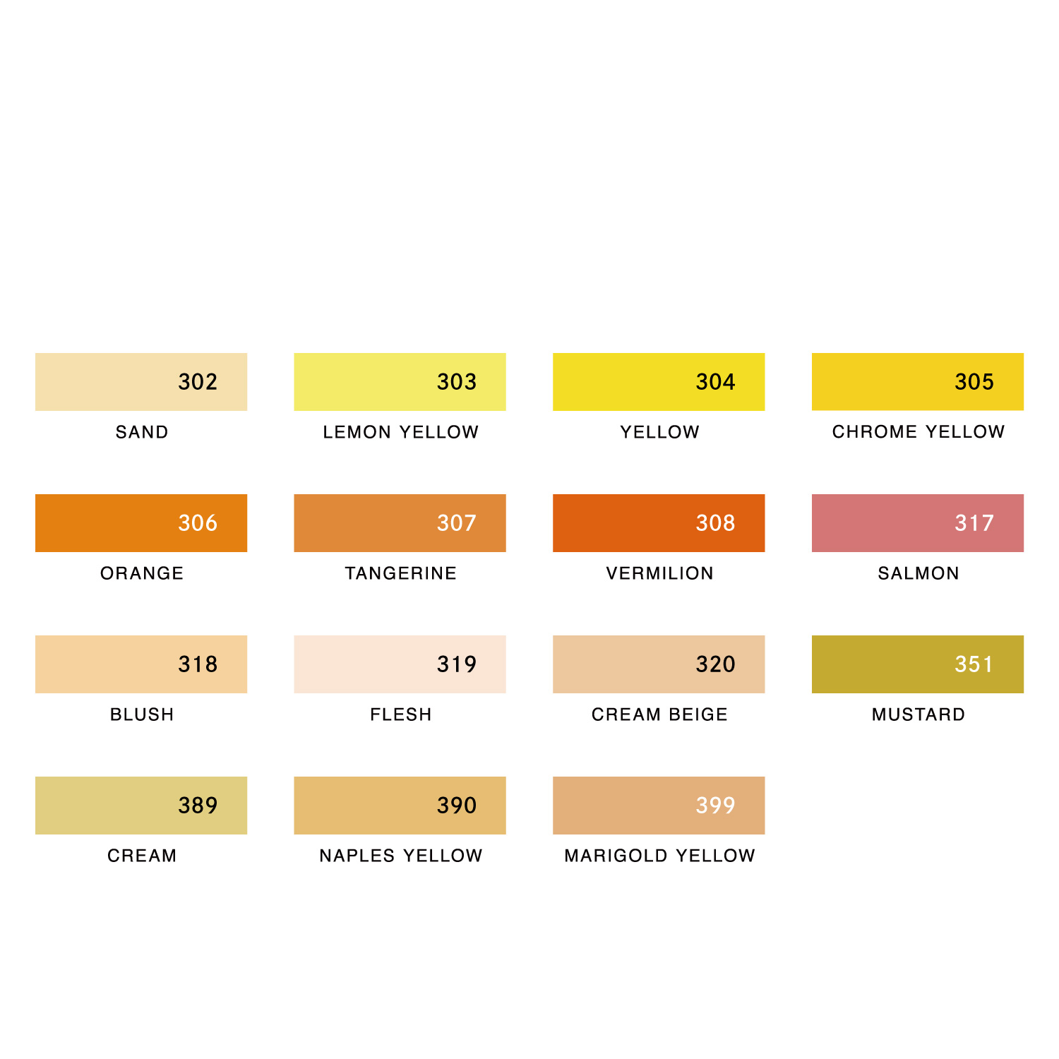 Artline 色鉛筆 LIBERIO 黄・オレンジ系_2