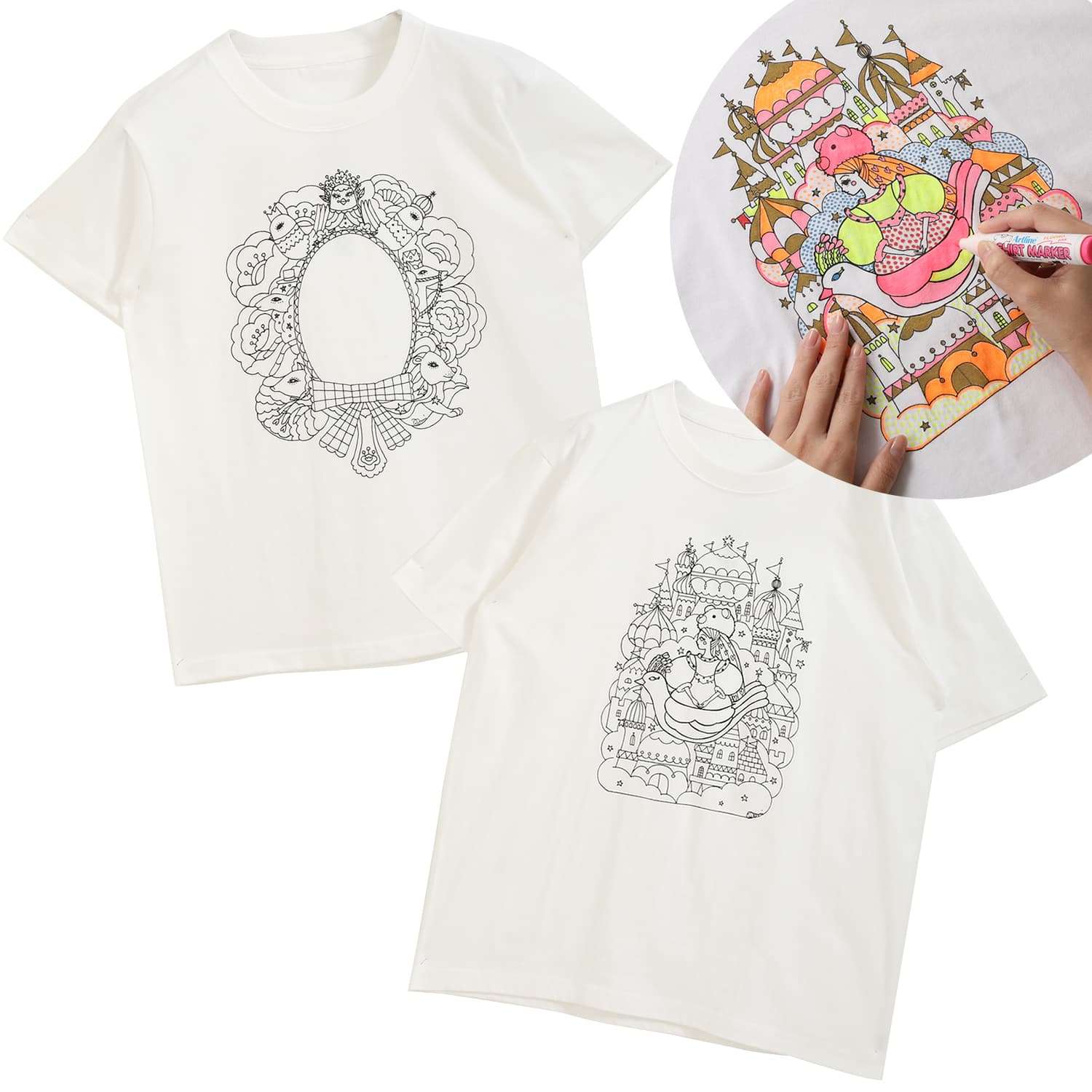 オリジナル塗り絵Tシャツ_1