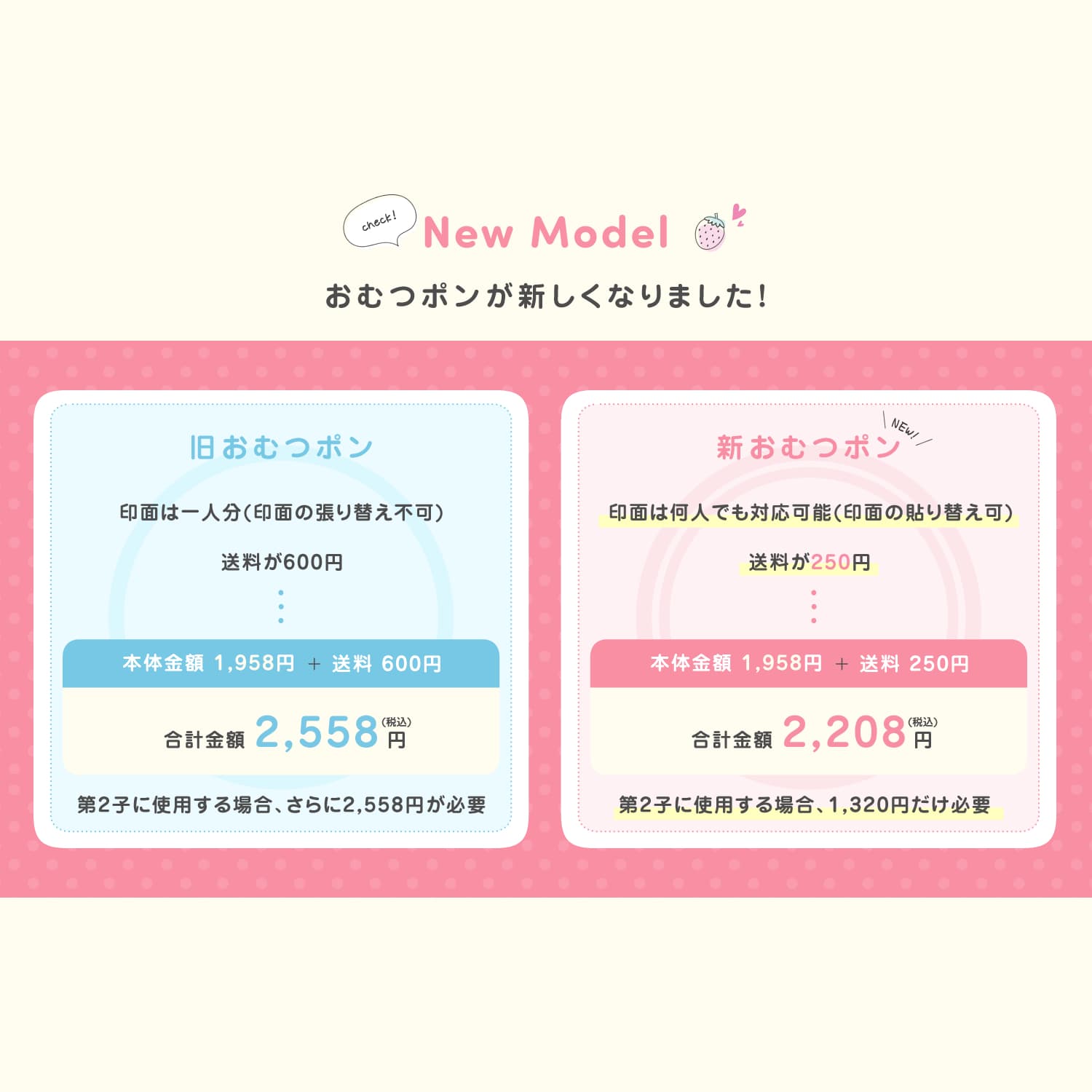 おむつポンつけかえタイプ&一行印カラー(本体色:アイボリー)　セット_3