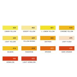 Artline 水彩色鉛筆 LIBERIO 黄・オレンジ系_2