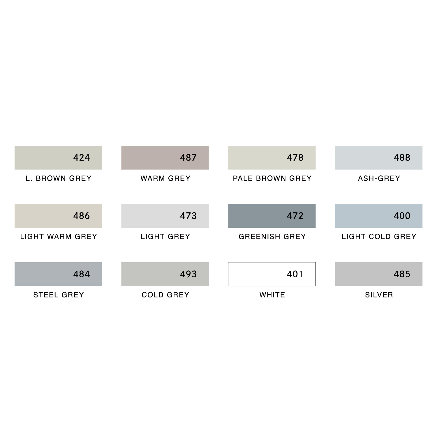 Artline 水彩色鉛筆 LIBERIO 白・灰系_2