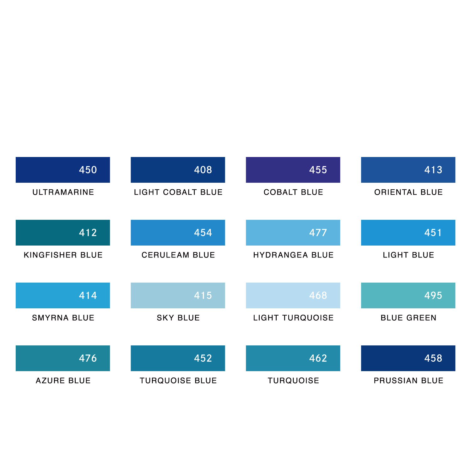 Artline 水彩色鉛筆 LIBERIO 青系_2