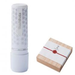 シャチハタ ネーム9 ギフト【別注品】(ギフトケース付き) 雪華柄