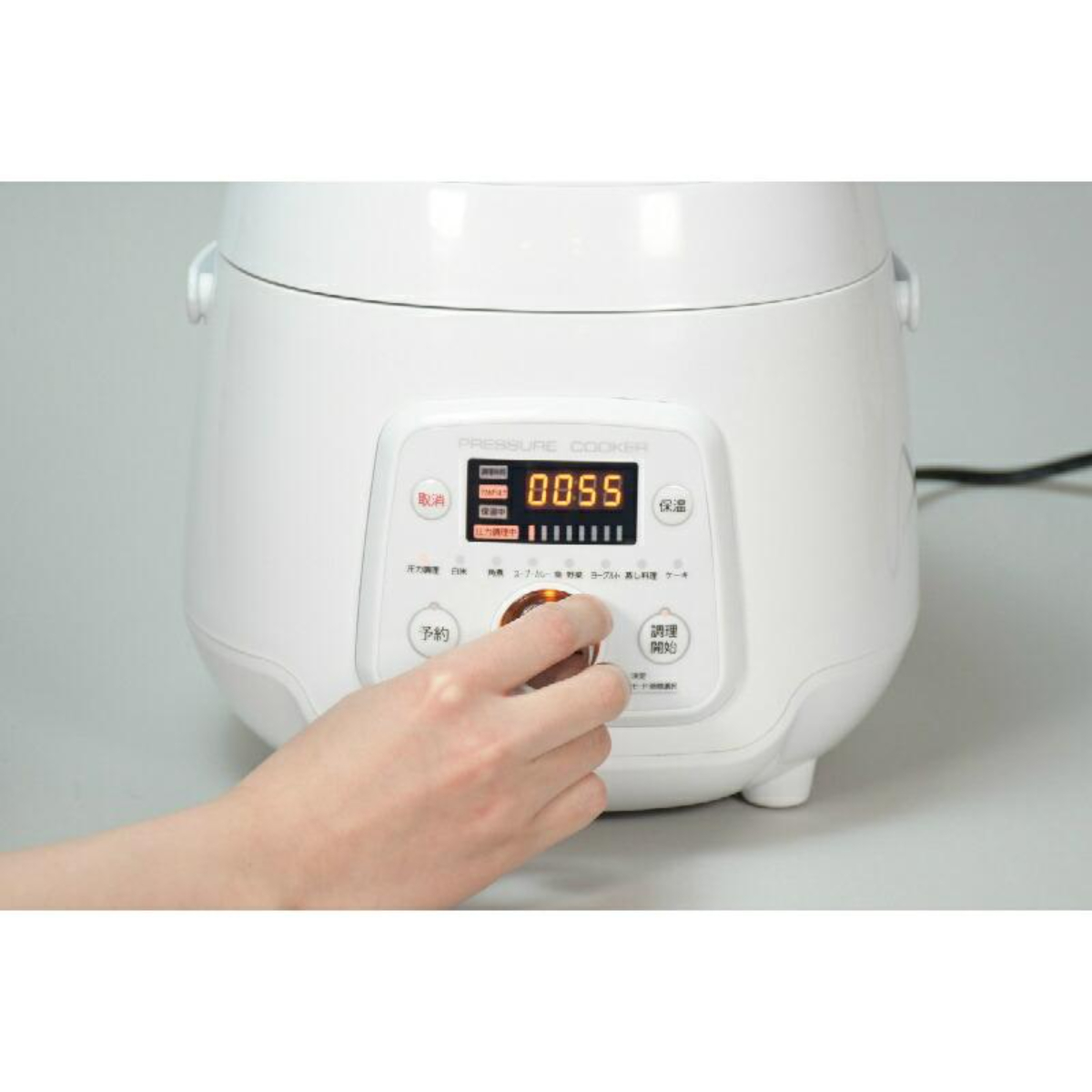 電気 圧力鍋 2.5L 4合炊 自動調理 保温 予約機能付 レシピ付 クイックエコ_5