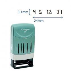 回転日付印 欧文日付 5号 黒インキ