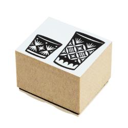 シャチハタ クラフトはんこ 洋柄 和モダン 25×30mm 04