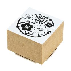 シャチハタ クラフトはんこ 洋柄 和モダン 30×30mm 01