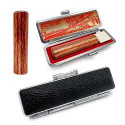 印鑑 彩樺 認印 13.5ミリ 黒ケース