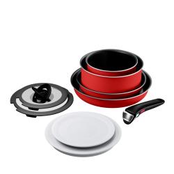 T-fal インジニオネオ パプリカレッドセット9 ガス火専用 フライパン 鍋 蓋 取っ手_2