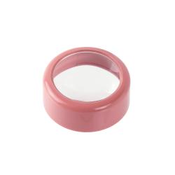 データーネームEX専用 拡大レンズ付きキャップ コーラルピンク