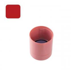 データーネームEX15号 コーラルピンク キャップ 赤