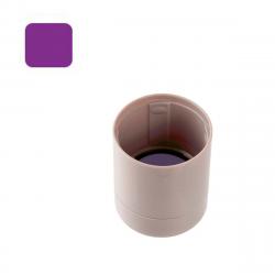 データーネームEX15号 サンドベージュ キャップ 紫