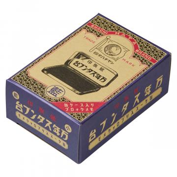 万年スタンプ台缶入りメモ 藍