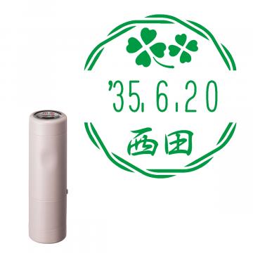 日付印 イラストデーターネームEX15号 キャップ式 サンドベージュ【別注品】 RP027