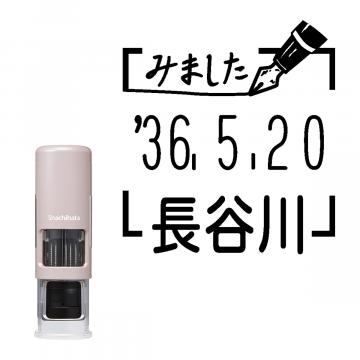 日付印 イラストデーターネームEX15号 キャップレス式 サンドベージュ【別注品】 RP032