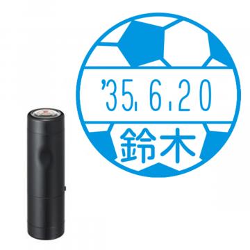 日付印 イラストデーターネームEX15号 キャップ式 ブラック【別注品】 NG