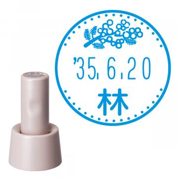 日付印 イラストデーターネームEX15号 スタンド式  サンドベージュ【別注品】 RP029