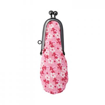 シャチハタ　印鑑ケース　お財布タイプ縦入 09.桜唐草柄