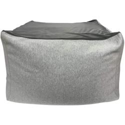 ビーズクッション キューブLサイズ 日本製 「座ればだれでもダメになるクッション・・・」 65×65×43cm スウェット ライトグレー