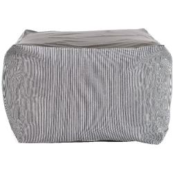 ビーズクッション キューブLサイズ 日本製 「座ればだれでもダメになるクッション・・・」 65×65×43cm ヒッコリー グレー