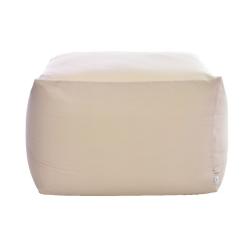 ビーズクッション キューブLサイズ 日本製 「座ればだれでもダメになるクッション・・・」 65×65×43cm アースカラー ベージュ