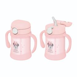 サーモス THERMOS まほうびんのベビーストローマグ 250ml 水筒 保冷専用 お手入れ簡単 ディズニー 交換用ストロー付 250ml/パステルピンク