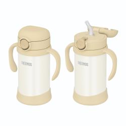 サーモス THERMOS まほうびんのベビーストローマグ 350ml 水筒 保冷専用 お手入れ簡単 交換用ストロー付 350ml/サンドベージュ