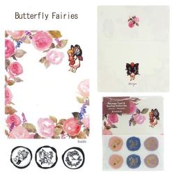 Krimgen(クリムゲン)メッセージカード&シーリングステッカーセット Butterfly Fairies