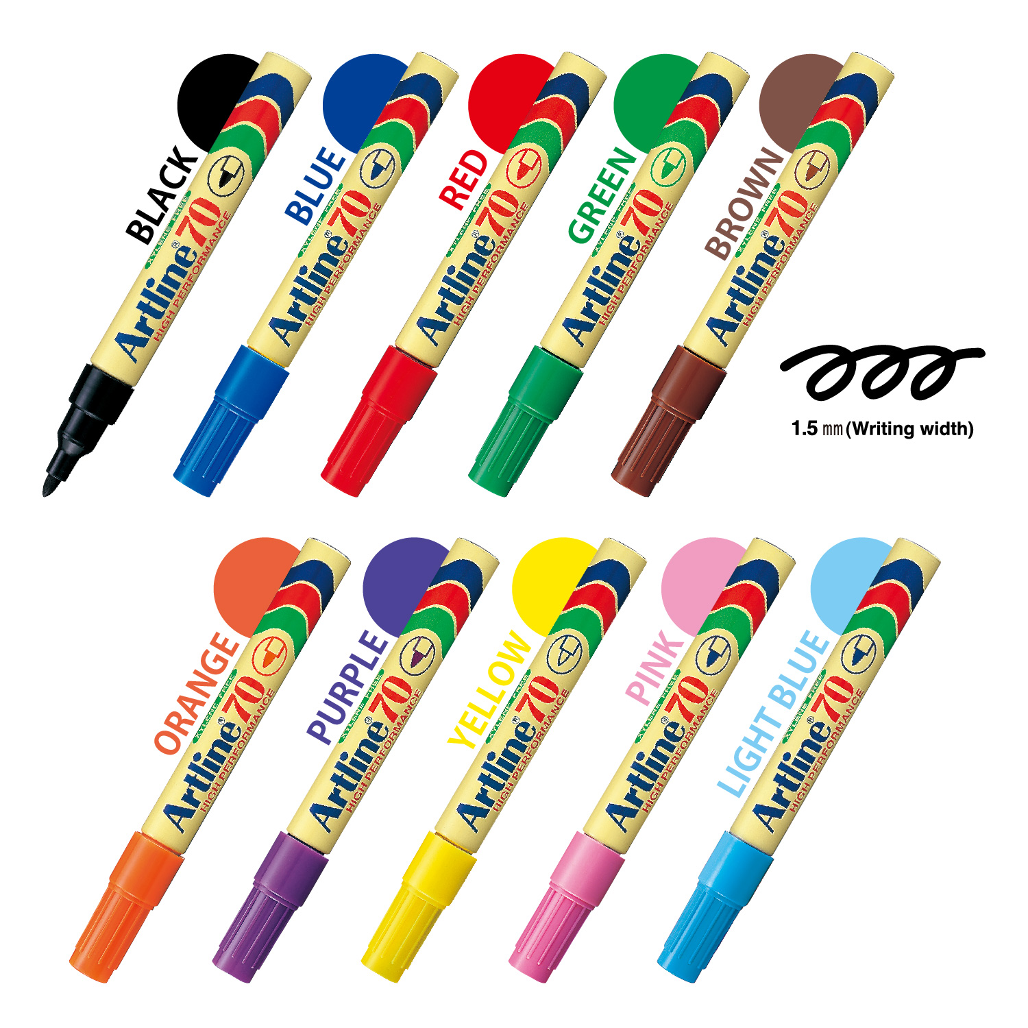 Artline アートライン EK-70 10色セット_4