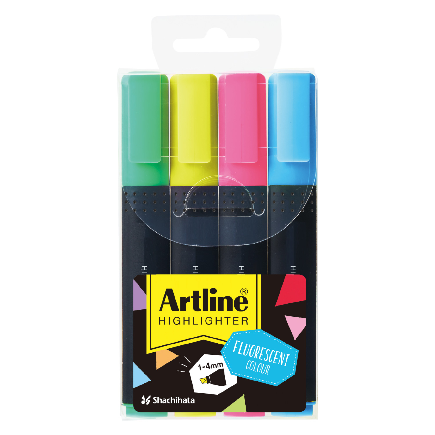Artline アートライン 蛍光マーカー EK-660N 4色セット_1