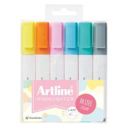 Artline アートライン 蛍光マーカー EK-660N 6色セット_1