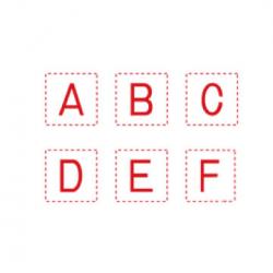 差替既製文字 18級各種セット 18級 英字セット