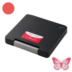 シャチハタ　スタンプ台 タフダ　記念スタンプ用 紅色(べにいろ)