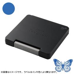 シャチハタ　スタンプ台 タフダ　記念スタンプ用 瑠璃色(るりいろ)