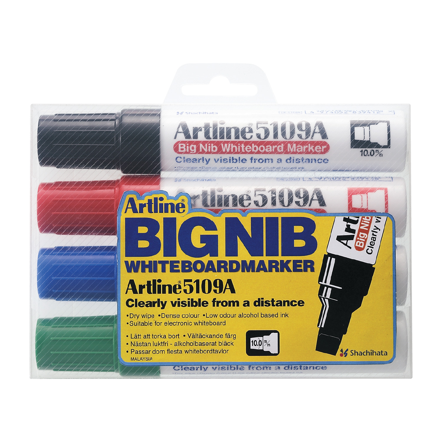 Artline アートライン ホワイトボードマーカー 角10 4本セット_1