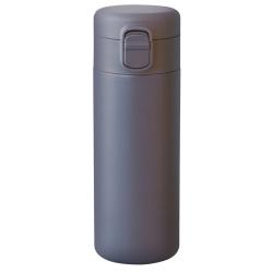 フォルテック 食洗器対応 シームレス 水筒 マグボトル 350ml ワンタッチ栓 真空断熱ボトル 保温 保冷 350ml/ネイビー