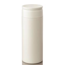 フォルテック　食洗器対応 シームレス 水筒 マグボトル 350ml スクリュー栓 真空断熱ボトル 保温 保冷 350ml/アイボリー