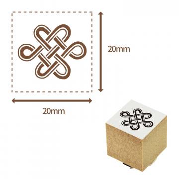 シャチハタ クラフトはんこ 和柄 和柄 20×20mm 025