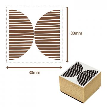 シャチハタ クラフトはんこ 和柄 和柄 30×30mm 022