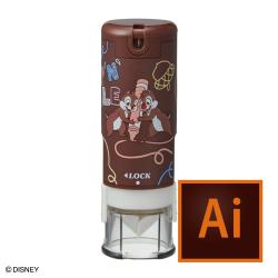 シャチハタ キャップレス9【データ入稿】/ディズニー チップ&デール