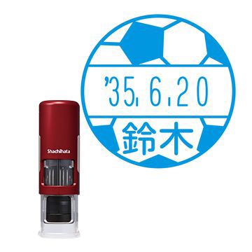 日付印 イラストデーターネームEX15号 キャップレス式 レッド【別注品】 NG